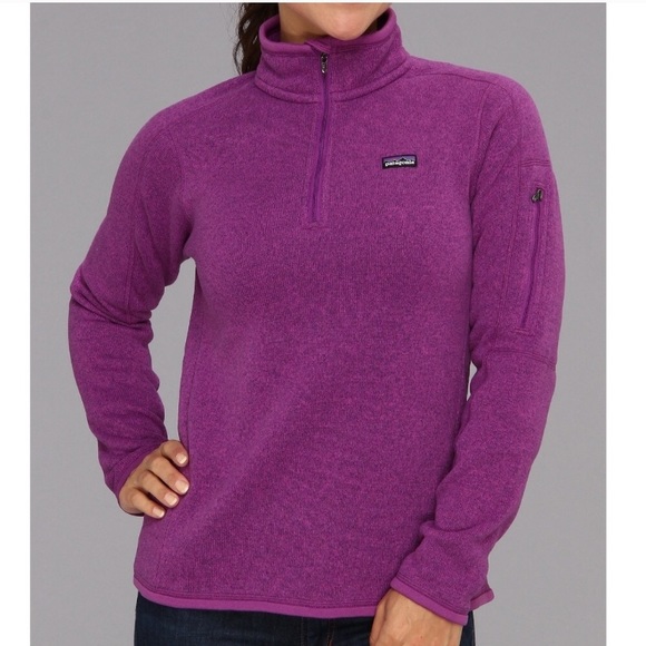 Patagonia Jackets & Blazers - ⭐️FINAL PRICE⭐️ patagonia 1/4 zip better sweater purple maroon XS